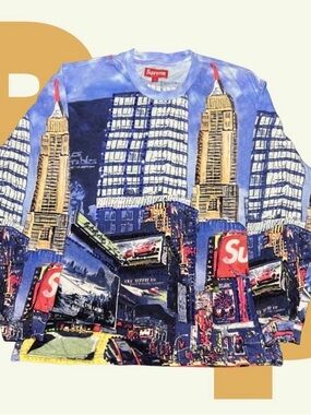 Supreme Skyline Sequin L/S Top (Large)
